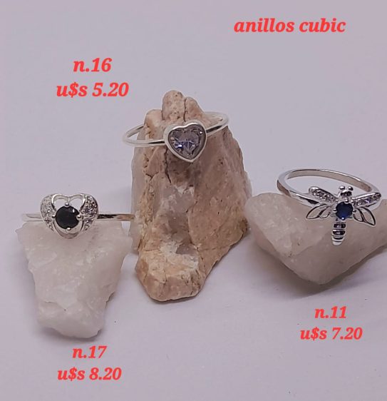 Anillos Cubic plata 925