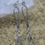 Aros Colgantes Plata Envejecida 925.
