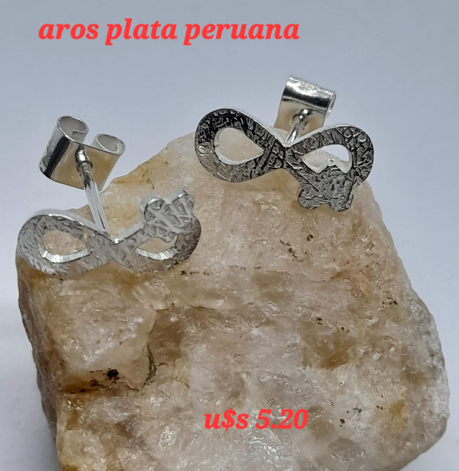 Aros Infinito Peruanos Plata 950