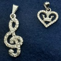 Dije Corazon con Corona Plata 800. - Image 2