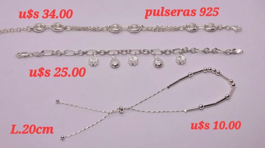 Pulseras plata 925