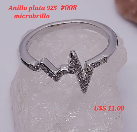 Anillo plata 925 #008 Valor según dólar blue