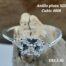 Anillo plata Cubic Valor segun dolar blue