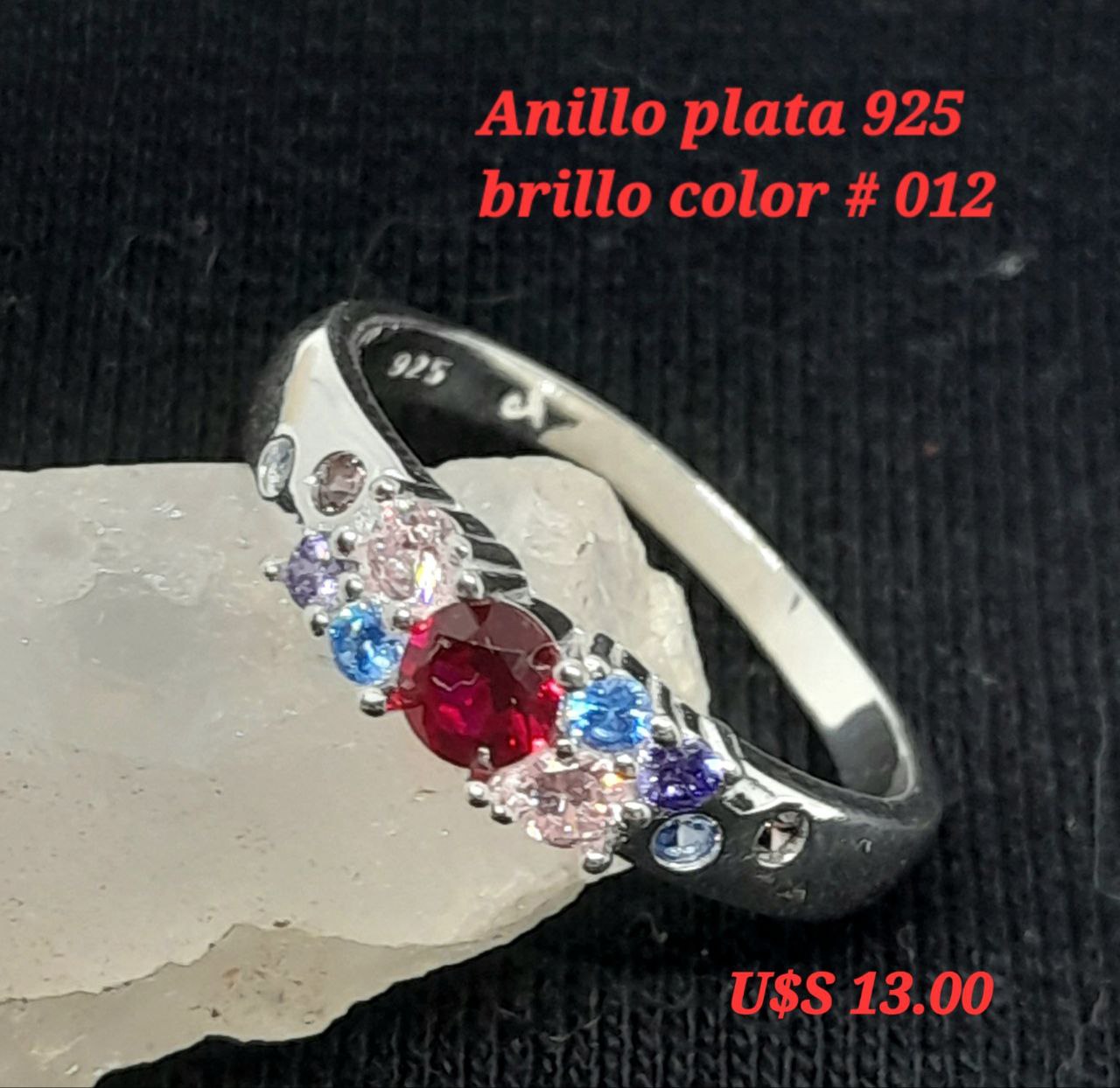 Anillo plata 925 #008 Valor según dólar blue