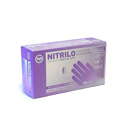 G600 L Guantes Nitrilo AZUL (L) x 100 nacional