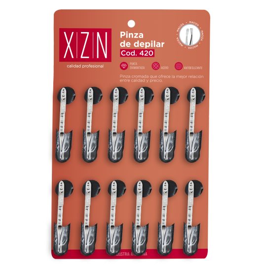 Pinza para Depilar x 12 unidades (EX-450) XZN