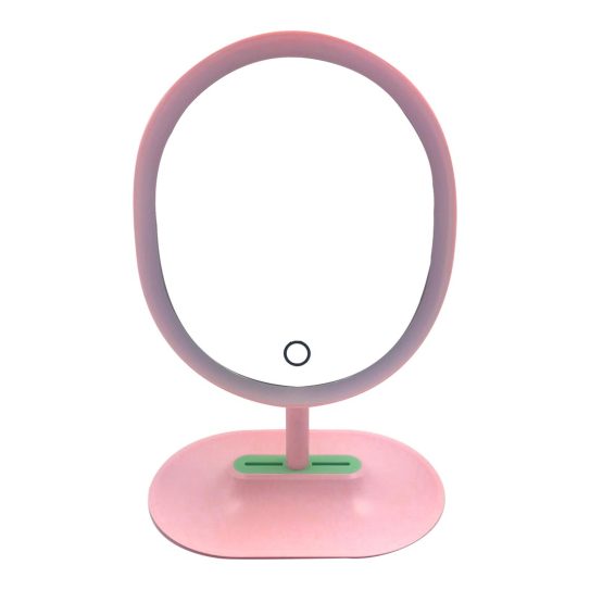 Espejo LED 18.8 x 30 cm Blanco y Rosa Jessamy E158 - Image 5