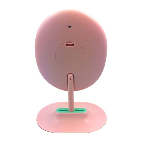 E158 Espejo LED 18.8 x 30 cm Blanco y Rosa Jessamy