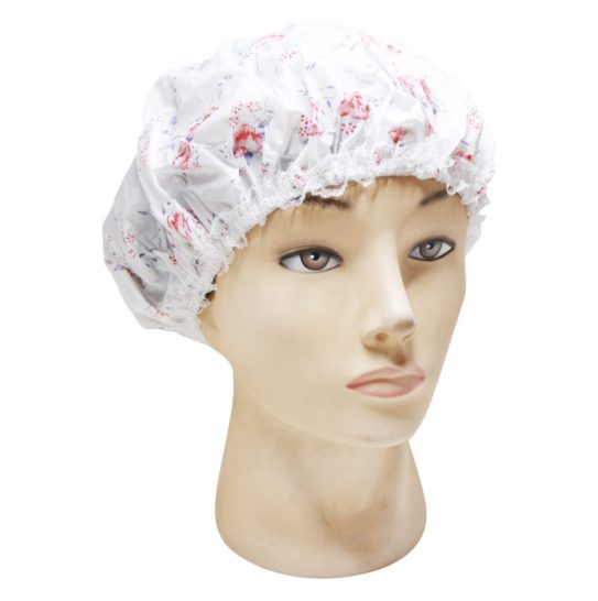 G187 Gorro de Ducha Floreado con Puntilla Jessamy