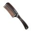 J987 Peine Doble Diente con mango Carey