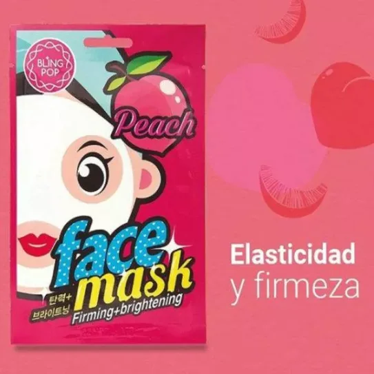 FACE MASK PEACH REAFIRMA+ILUMINA X 20ML X UNID