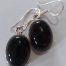 Aros colgantes con piedra Onix