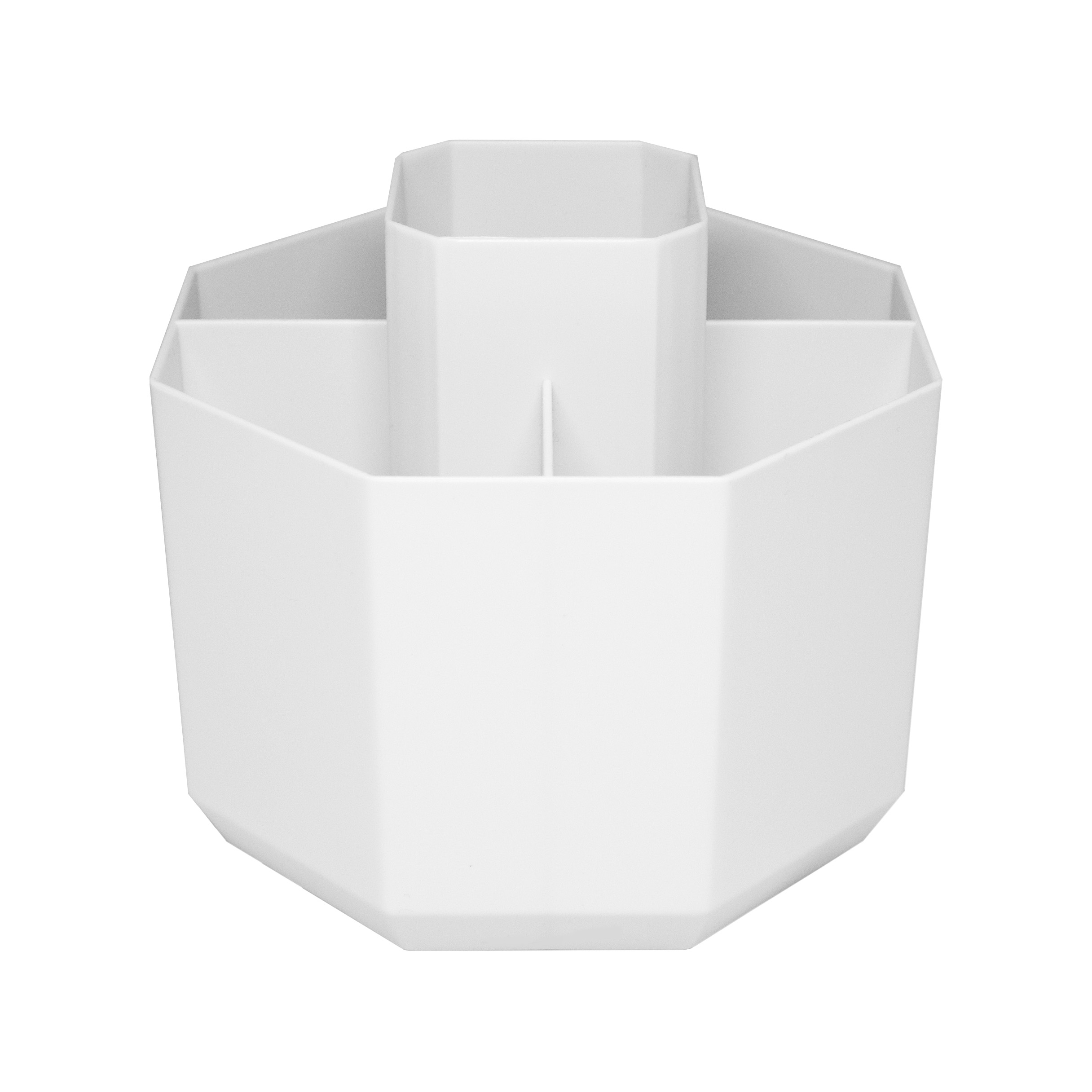 01518 Organizador Acrilico Blanco Giratorio